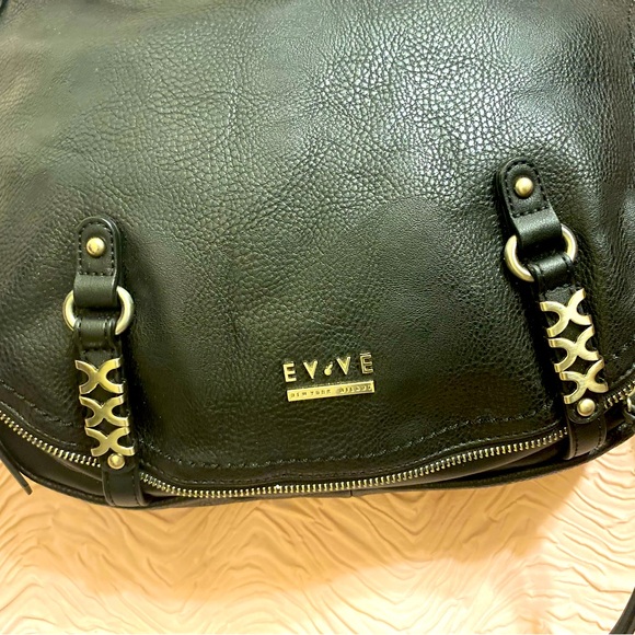EVVE New York Milano Black Shoulder bag, Messenger Crossbody bag - Picture 2 of 10